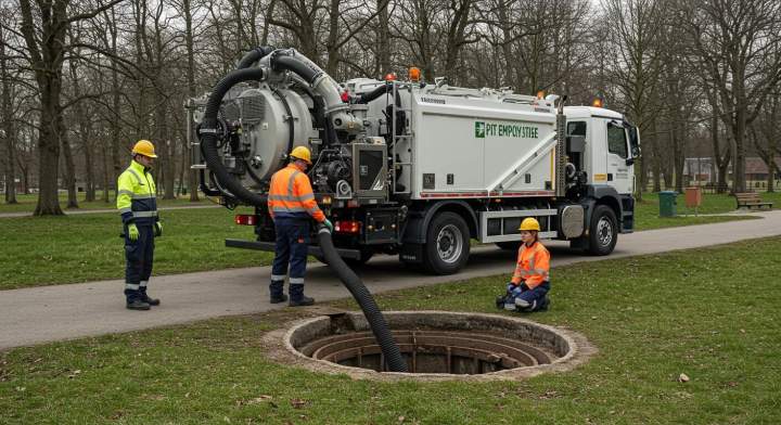 la vidange d'une fosse